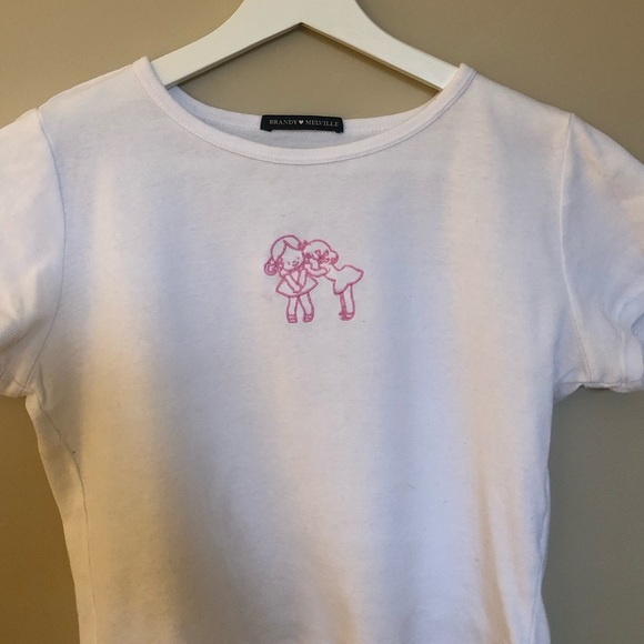 SOLD Brandy Melville whispering girls tee - Picture 1 of 3